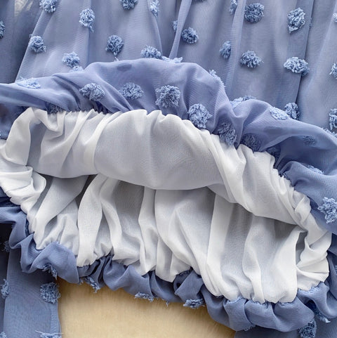 Off-shoulder Bead Halter Chiffon Top