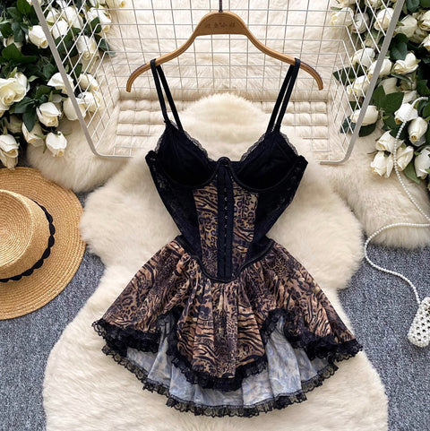 Sexy Leopard Printed Slip Dress