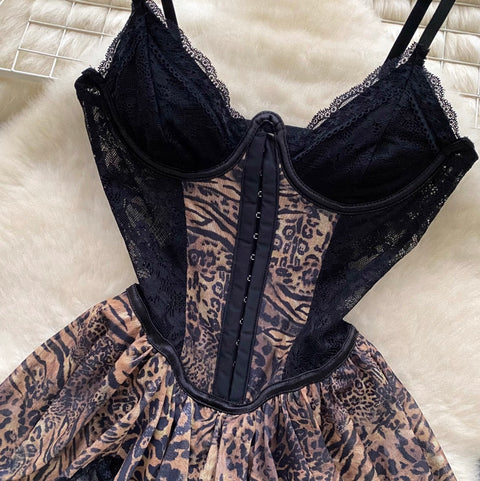 Sexy Leopard Printed Slip Dress