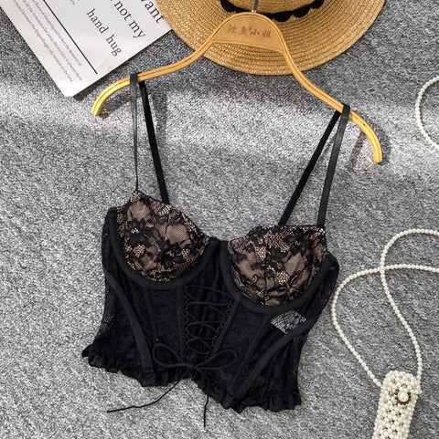 Sexy Embroidered Lace Camisole