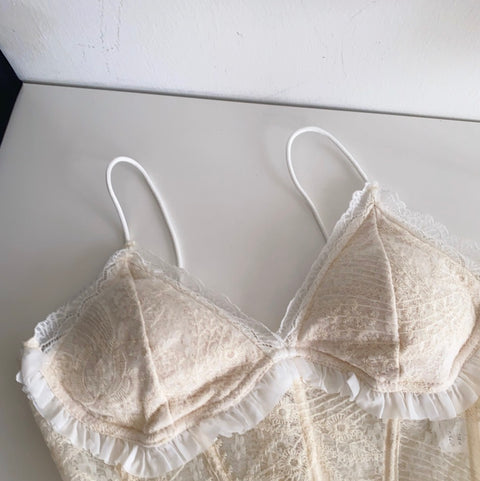 Sexy Lace Fishbone Bottoming Camisole