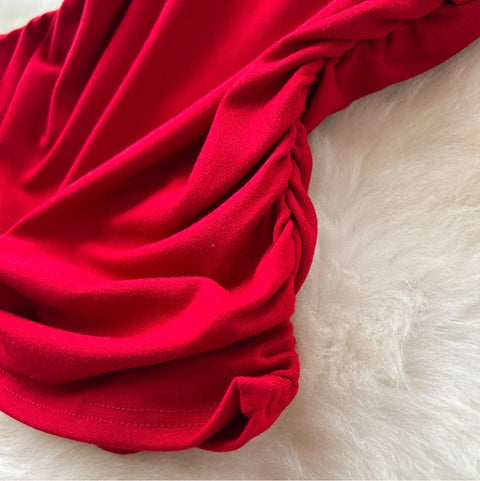 Stand Collar T-shirt & Trousers 2Pcs