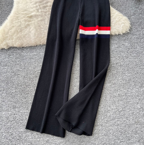 V-neck Cardigan & Trousers Knit 2Pcs