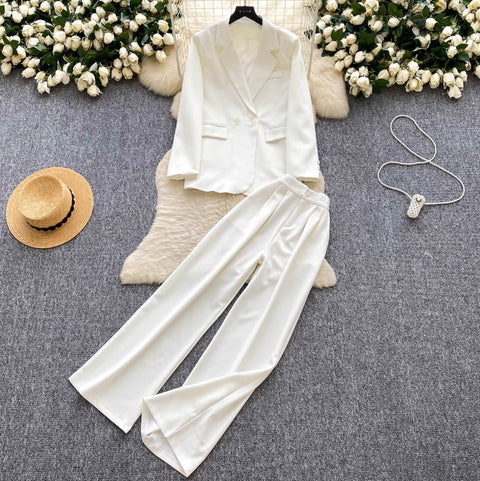 High-end Blazer & Trousers OL 2Pcs