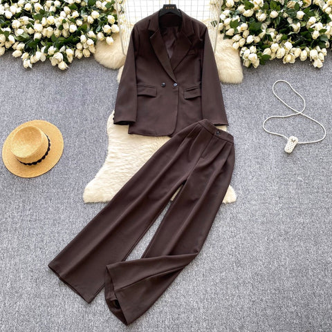 High-end Blazer & Trousers OL 2Pcs