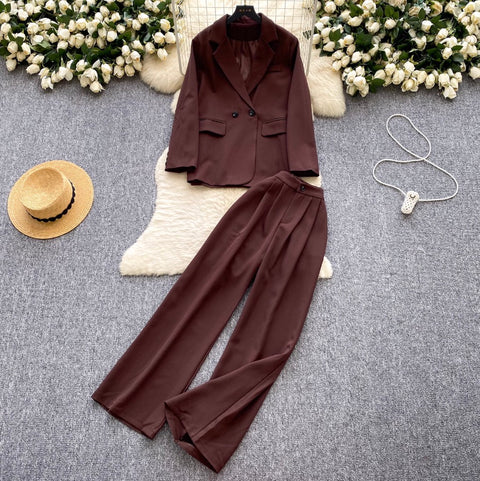 High-end Blazer & Trousers OL 2Pcs