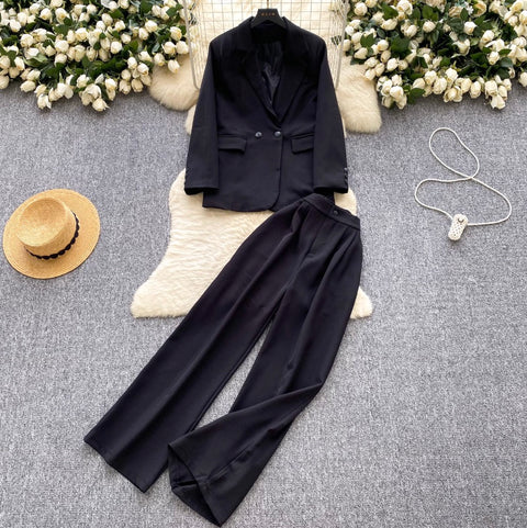 High-end Blazer & Trousers OL 2Pcs
