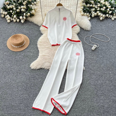 Zipped Sweatshirt & Sportswear Trousers 2Pcs