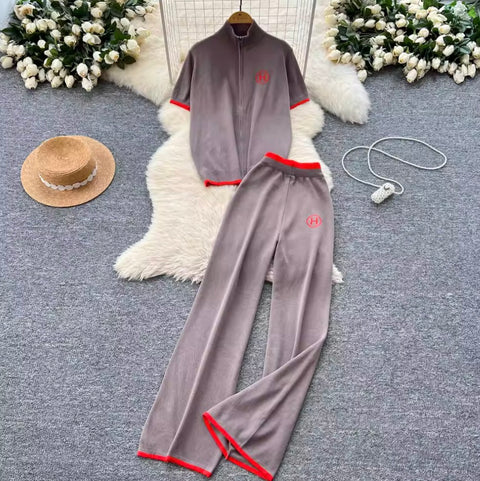 Zipped Sweatshirt & Sportswear Trousers 2Pcs