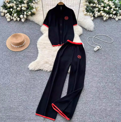 Zipped Sweatshirt & Sportswear Trousers 2Pcs