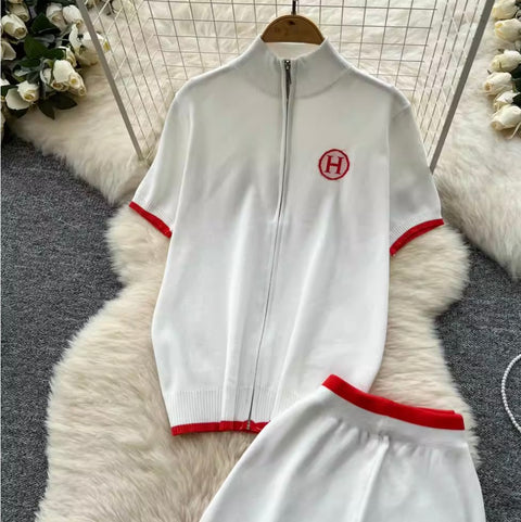 Zipped Sweatshirt & Sportswear Trousers 2Pcs