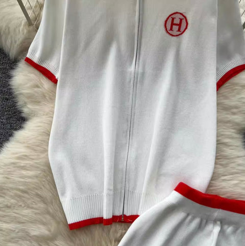 Zipped Sweatshirt & Sportswear Trousers 2Pcs