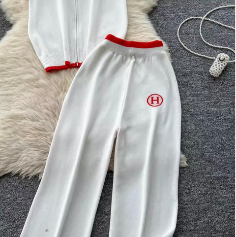Zipped Sweatshirt & Sportswear Trousers 2Pcs