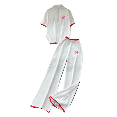 Zipped Sweatshirt & Sportswear Trousers 2Pcs