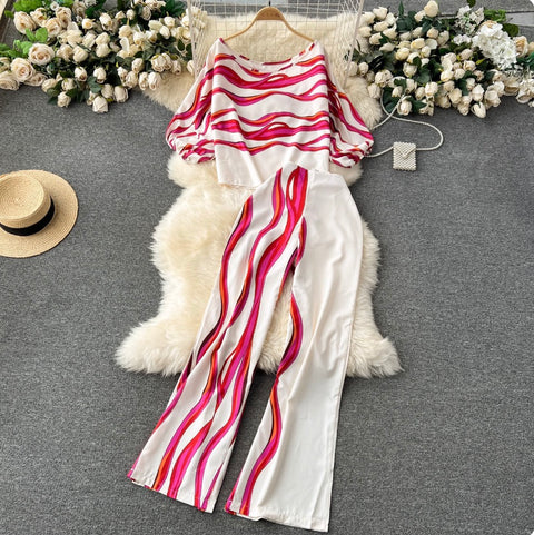 Printed Shirt & Trousers Casual 2Pcs