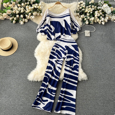 Printed Shirt & Trousers Casual 2Pcs