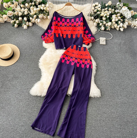 Printed Shirt & Trousers Casual 2Pcs