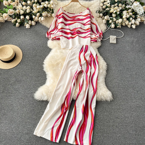 Printed Shirt & Trousers Casual 2Pcs