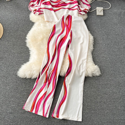 Printed Shirt & Trousers Casual 2Pcs