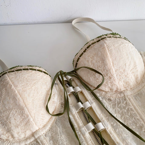 Chic Lace-up Fishbone Camisole