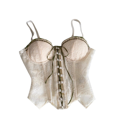 Chic Lace-up Fishbone Camisole
