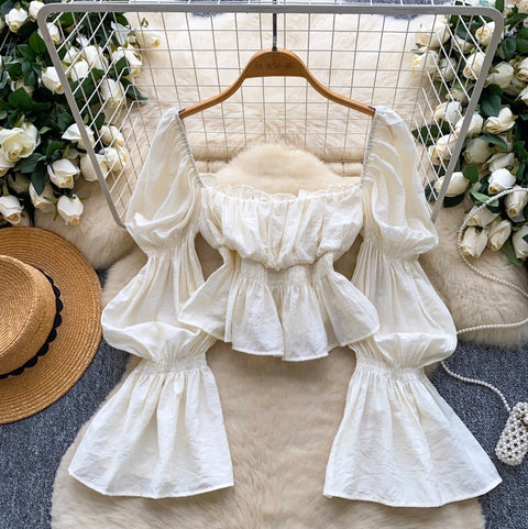 Niche Flared Sleeve Short Top