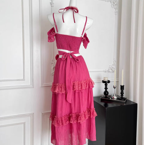 Fairy Beaded Lace Trim Slip Dress