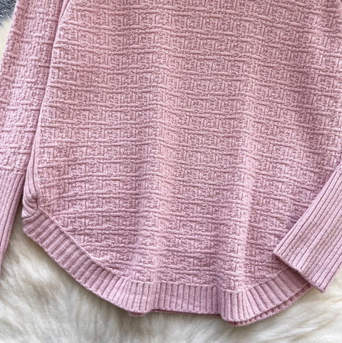 Simple Design Loose-fit Bottoming Sweater