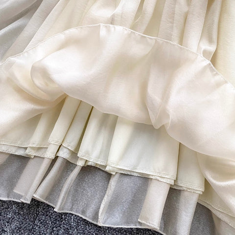 Fairy Apricot Ruffeld Chiffon Camisole