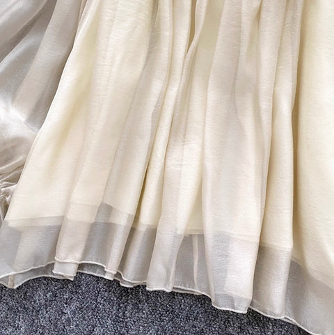 Fairy Apricot Ruffeld Chiffon Camisole