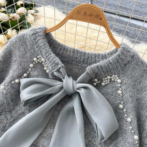 Sweetie Sweater & Half-body Skirt 2Pcs
