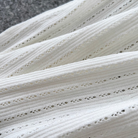 Ruffled Cardigan & Skirt Knitted 2Pcs