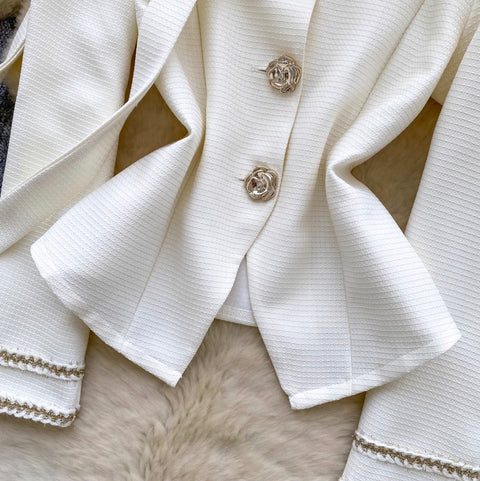 Niche Waist-slimming Cardigan with Ribbon