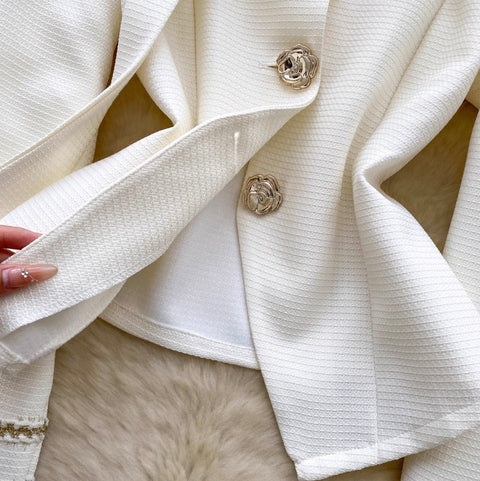 Niche Waist-slimming Cardigan with Ribbon