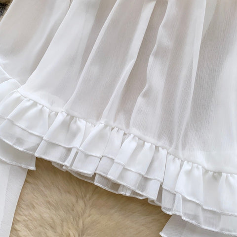 Fairy Flared Sleeve Chiffon Shirt