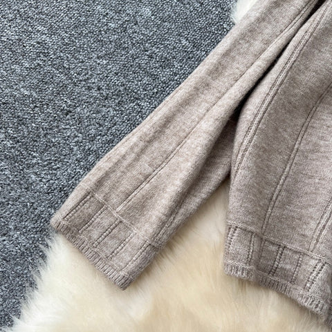 Cardigan & Trousers Thickend Knit 2Pcs