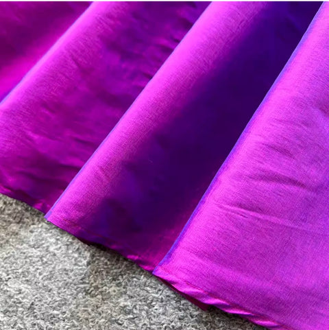 High-end Purple Puffy A-line Dress