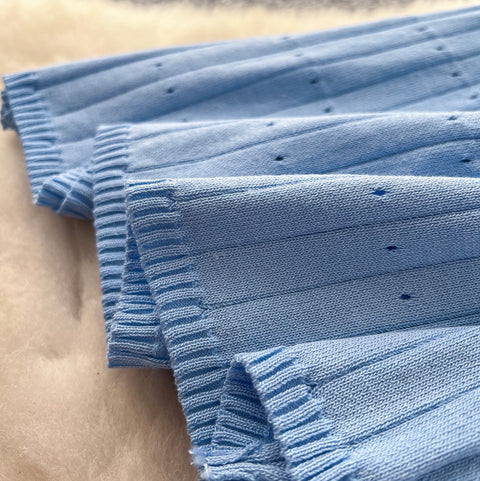 High-end Denim Patchwork Knit Dress