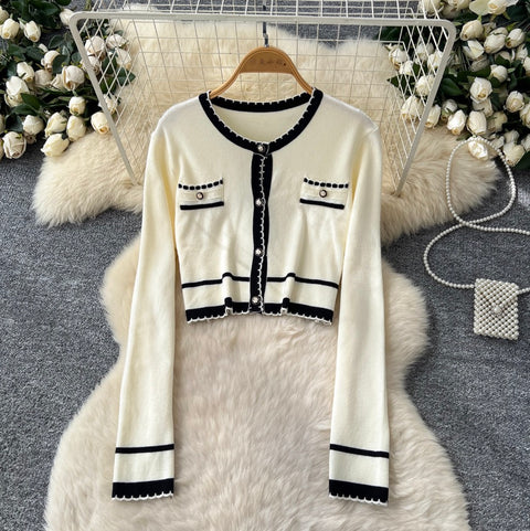 Knitted Vest Dress & Cardigan Dress 2Pcs