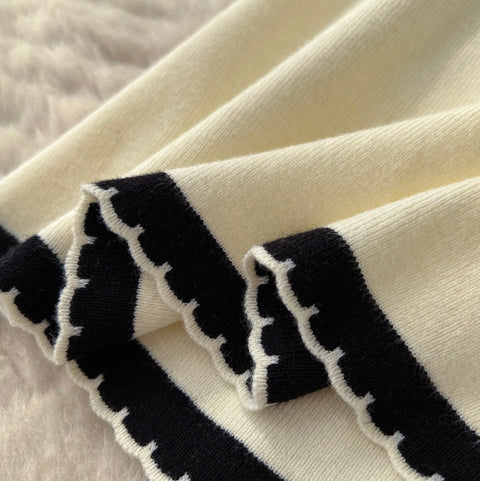 Knitted Vest Dress & Cardigan Dress 2Pcs