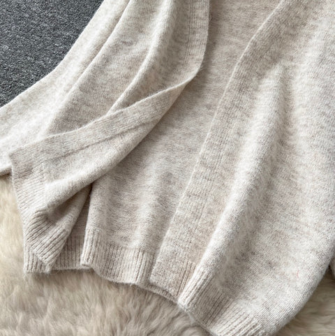 Cardigan & Fishtail Skirt & Camisole 3Pcs