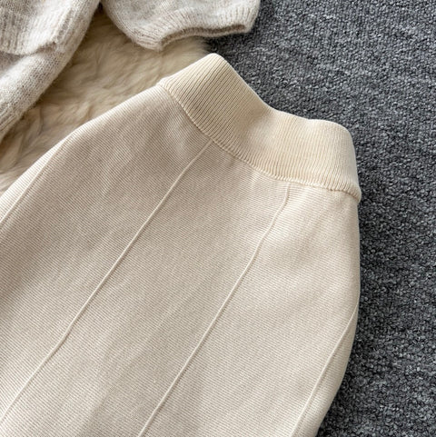 Cardigan & Fishtail Skirt & Camisole 3Pcs