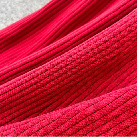 Ruffled Cardigan & Fishtail Skirt 2Pcs