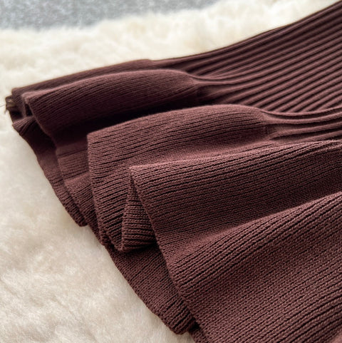 V-neck Fishtail Cardigan Dress