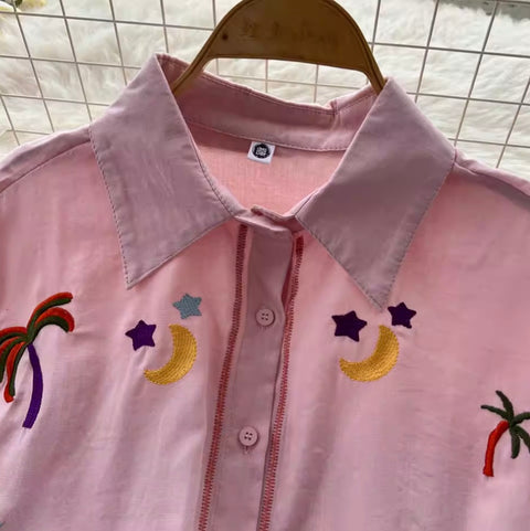 Sweetie Shirt & Draped Trousers 2Pcs