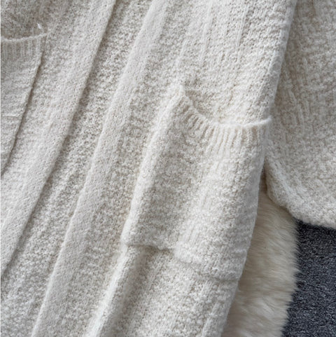 Soft Cardigan & Vest Dress 2Pcs