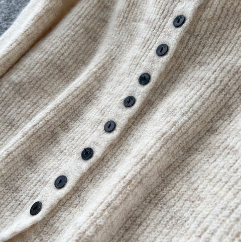 Single-breasted Cardigan & Skirt Knitted 2Pcs
