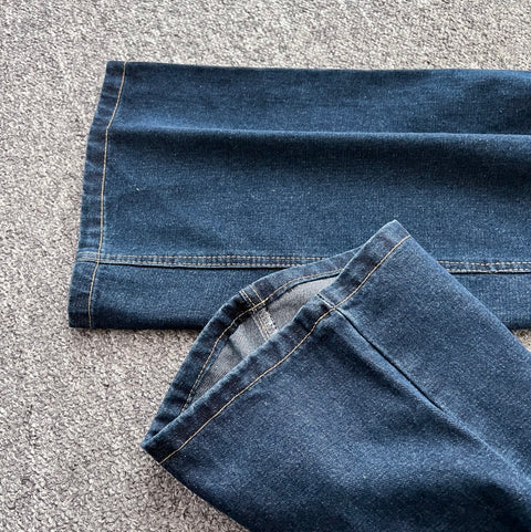 Lapeled Jacket & Jeans Denim 2Pcs