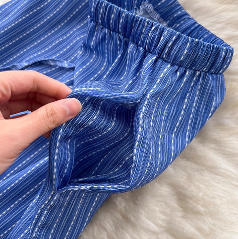 Shirt & Bikini & Striped Trousers 3Pcs