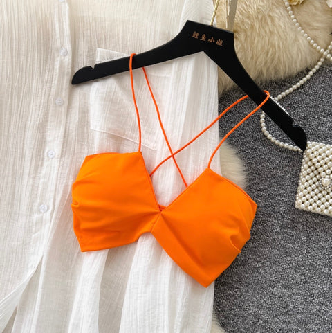 Shirt & Bikini & Striped Trousers 3Pcs
